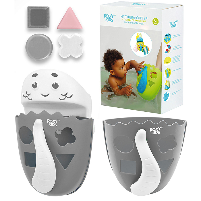 Игрушка-сортер органайзер с полкой CAT, серый Игрушка-сортер органайзер с полкой CAT, серый