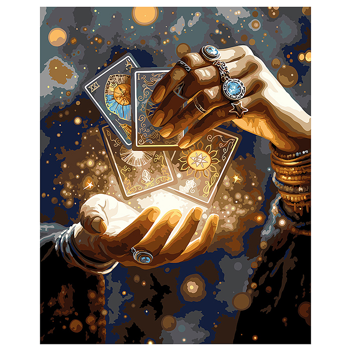 Фото к товару Набор для раскрашивания по номерам (со светодиодами ) 50 х 40 см "Волшебное предсказание" Набор для раскрашивания по номерам (со светодиодами ) 50 х 40 см "Волшебное предсказание"