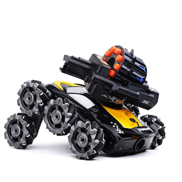 Фото к товару Машина QF667-13 "Буря" с пушкой и паром, на р/у 27 MHz, в коробке Машина QF667-13 "Буря" с пушкой и паром, на р/у 27 MHz, в коробке