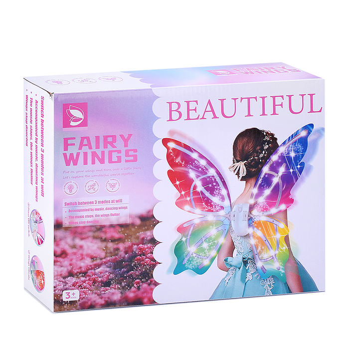 Крылья карнавальные 606-9A "Beautiful" (со светом и музыкой) в коробке