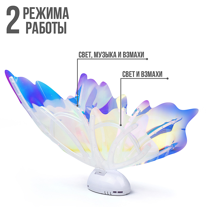 Крылья карнавальные 606-9A "Beautiful" (со светом и музыкой) в коробке