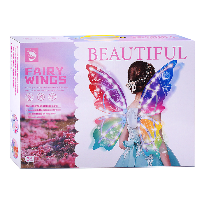 Крылья карнавальные 606-9 "Beautiful-1" (со светом и музыкой) в коробке