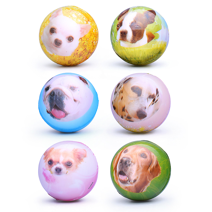 Мяч мягкий 00-5036 "Собачка" (5 см) в пакете
