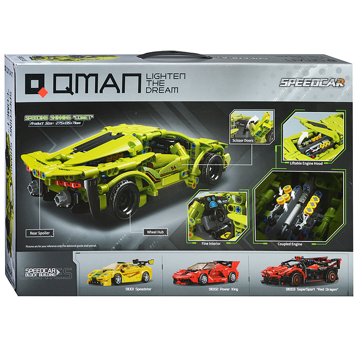 Фото к товару Конструктор 91004 "Гоночный автомобиль" (728 дет.) Конструктор 91004 "Гоночный автомобиль" (728 дет.)