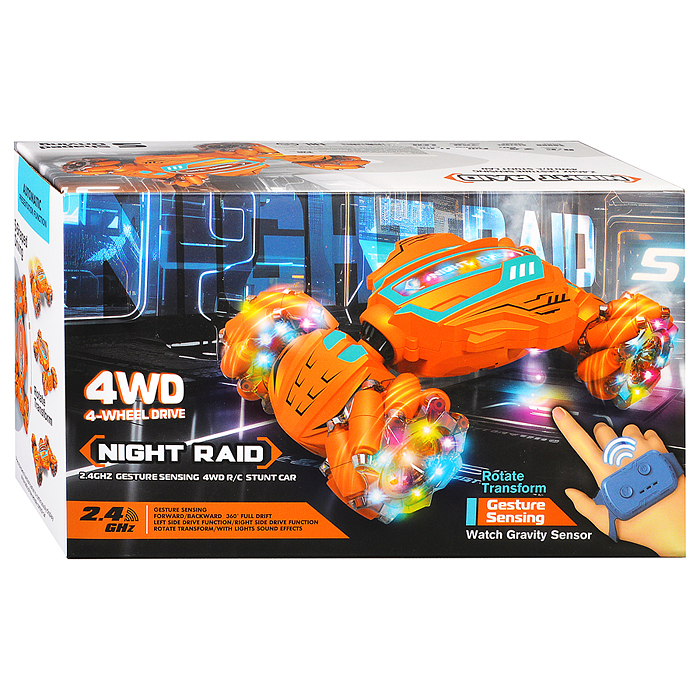 Фото к товару Машина JD155-24A "Ночные гонки" р/у, 27 MHz, в коробке Машина JD155-24A "Ночные гонки" р/у, 27 MHz, в коробке