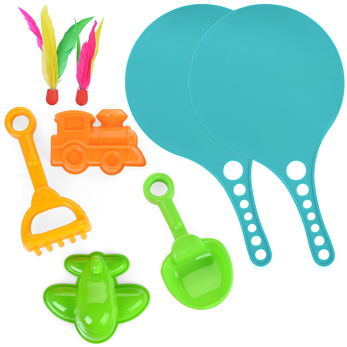 Набор летний №1 (батен + 2 формочки + совок + грабли) Набор летний №1 (батен + 2 формочки + совок + грабли)