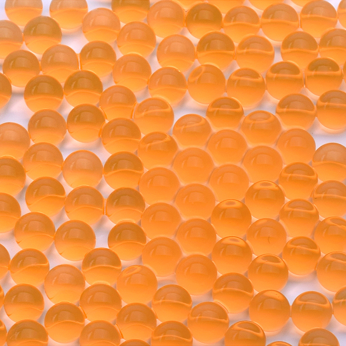Пули водные 7-2 (гидрогель), цвет оранжевый, 7-8 мм, в бутылке