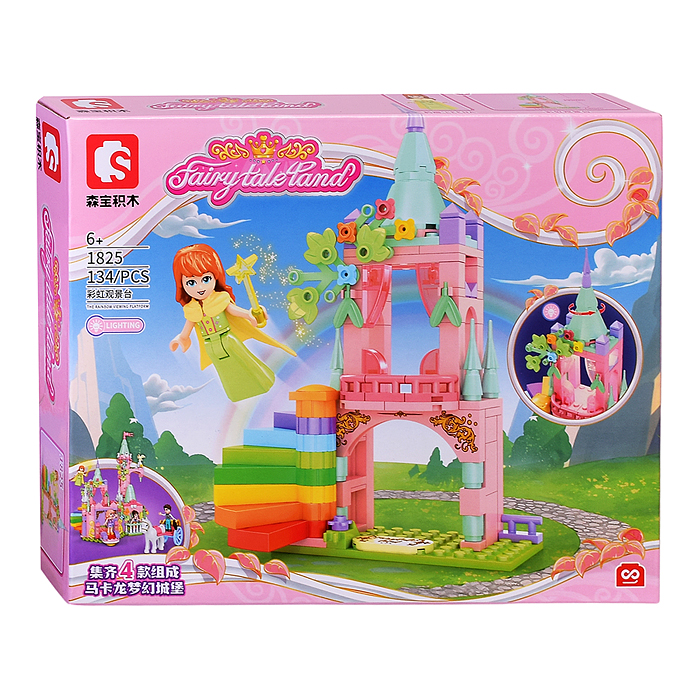 Фото к товару Конструктор 1822-1825 "Сказочный замок" в коробке Конструктор 1822-1825 "Сказочный замок" в коробке