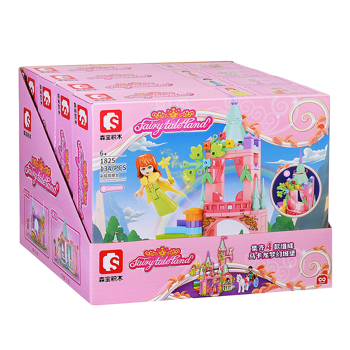 Фото к товару Конструктор 1822-1825 "Сказочный замок" в коробке Конструктор 1822-1825 "Сказочный замок" в коробке