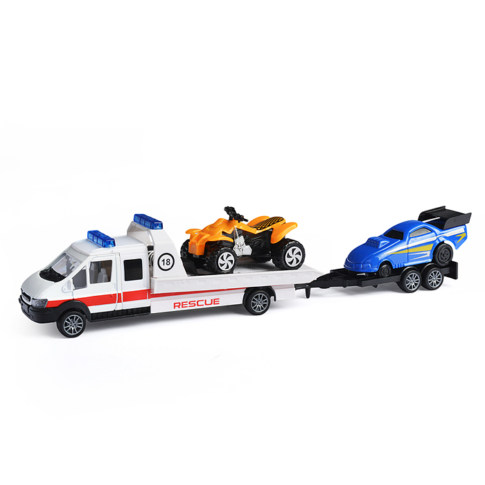 Набор 889-330 "Эвакуатор" с транспортом, в коробке