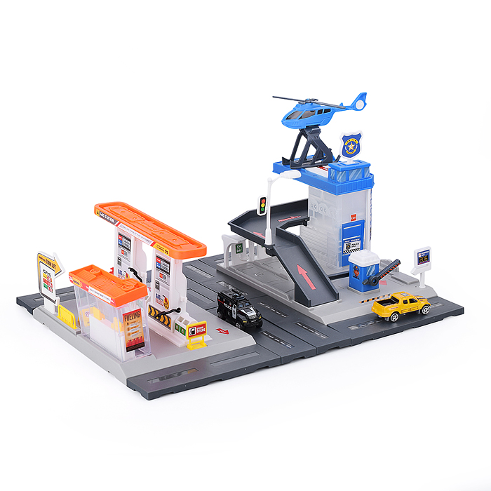 Фото к товару Парковка MH-181 "Полицейский участок" в коробке Парковка MH-181 "Полицейский участок" в коробке