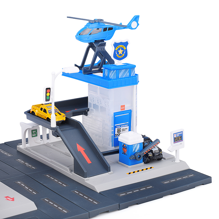 Фото к товару Парковка MH-181 "Полицейский участок" в коробке Парковка MH-181 "Полицейский участок" в коробке