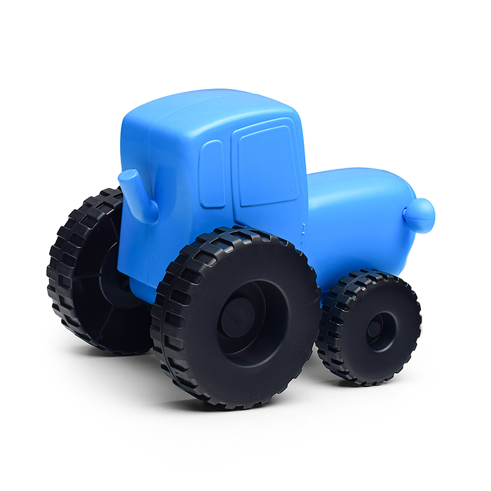 Машина пластик каталка "Синий трактор" 20 см, свободный ход, синий 