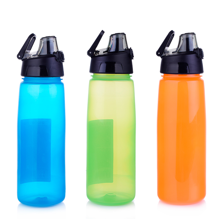 Бутылка с автомат. крышкой, 750 мл, микс цветов, Бутылка с автомат. крышкой, 750 мл, микс цветов,