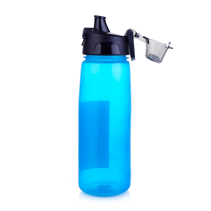 Фото к товару Бутылка с автомат. крышкой, 750 мл, микс цветов, Бутылка с автомат. крышкой, 750 мл, микс цветов,