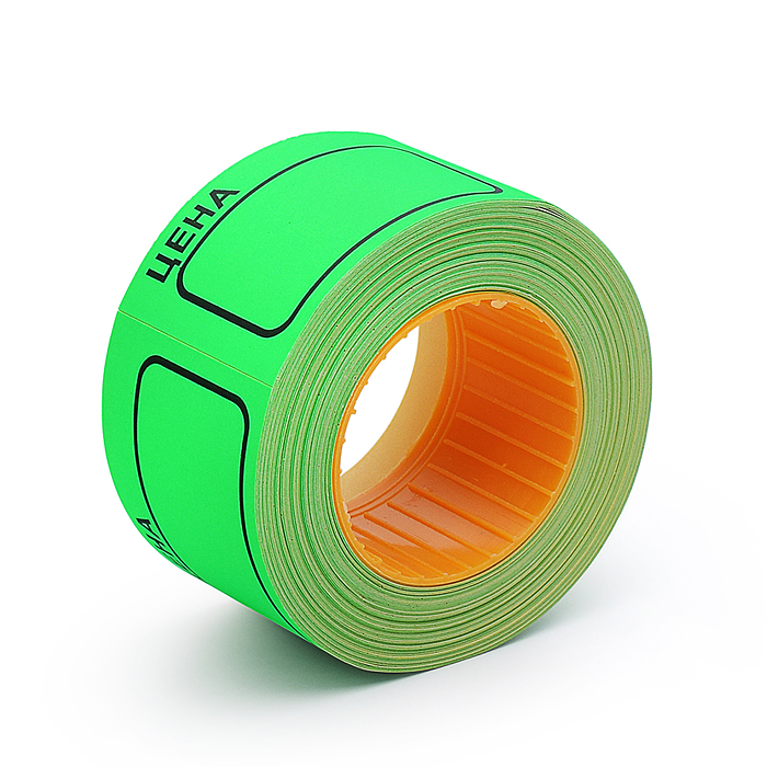 Этикетка "Цена" 50x35 мм, зеленая, 200 шт в рулоне Этикетка "Цена" 50x35 мм, зеленая, 200 шт в рулоне