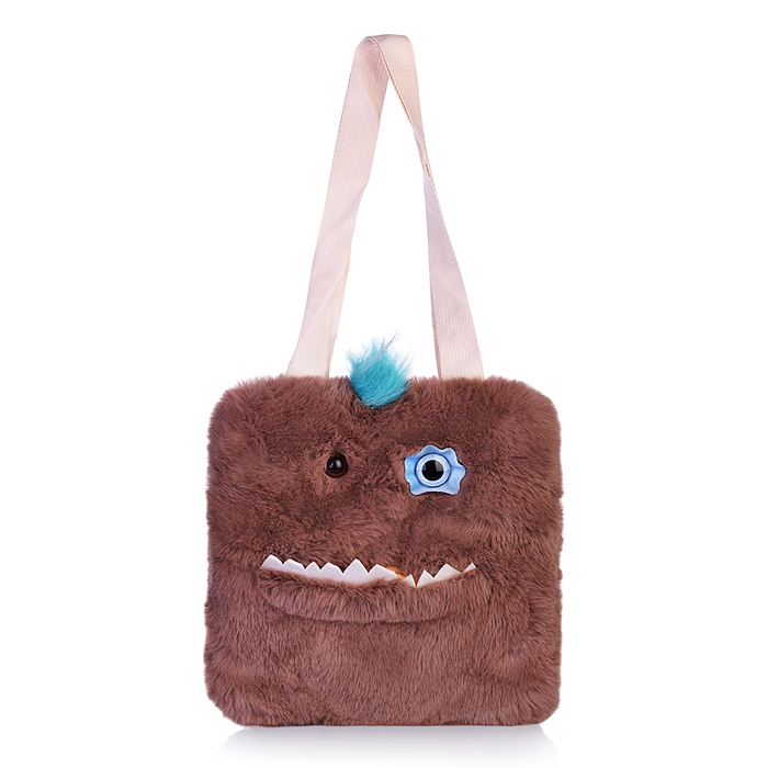 Фото к товару Сумка детская M1202 "Ручной шоппомонстрик" 25*25 см. Сумка детская M1202 "Ручной шоппомонстрик" 25*25 см.