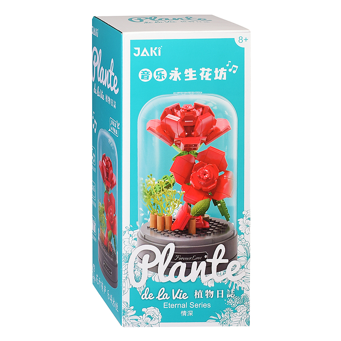 Конструктор JK2675 "Алая роза в колбе" 159 дет., в коробке Конструктор JK2675 "Алая роза в колбе" 159 дет., в коробке