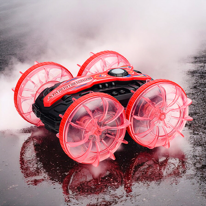 Фото к товару Машина 7723A-1 "Amphibious stunt car" на р/у, 27 MHz, в коробке Машина 7723A-1 "Amphibious stunt car" на р/у, 27 MHz, в коробке