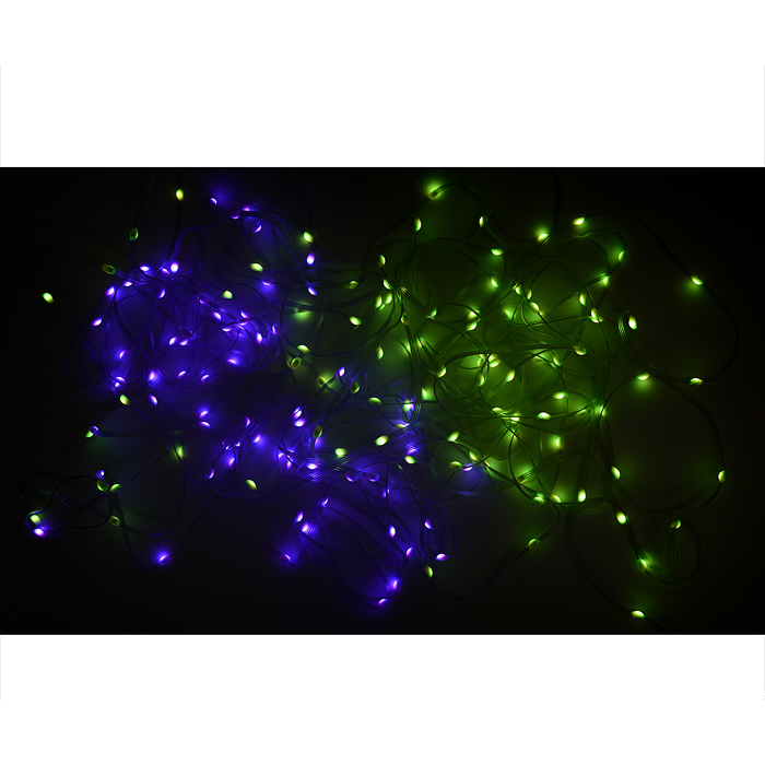 Фото к товару Электрогирлянда светодиодная Роса, 20м, пульт, USB, цветная Электрогирлянда светодиодная Роса, 20м, пульт, USB, цветная
