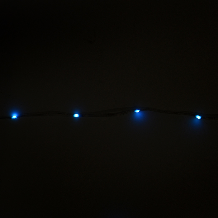 Фото к товару Электрогирлянда светодиодная Роса, 20м, пульт, USB, цветная Электрогирлянда светодиодная Роса, 20м, пульт, USB, цветная