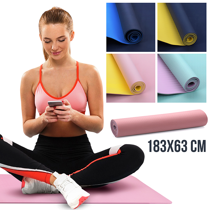 Коврик для фитнеса и йоги 61*183*0.4см Коврик для фитнеса и йоги 61*183*0.4см