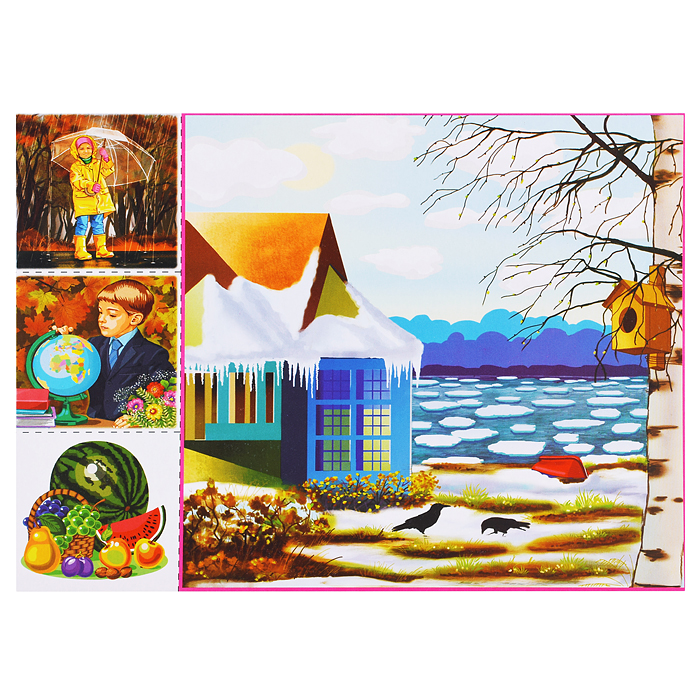 Фото к товару Игра - лото "Найди пару.Времена года" Игра - лото "Найди пару.Времена года"