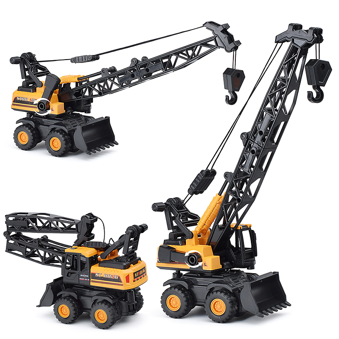 Машина BHX881C "Кран с ковшом" инерционная, в пакете