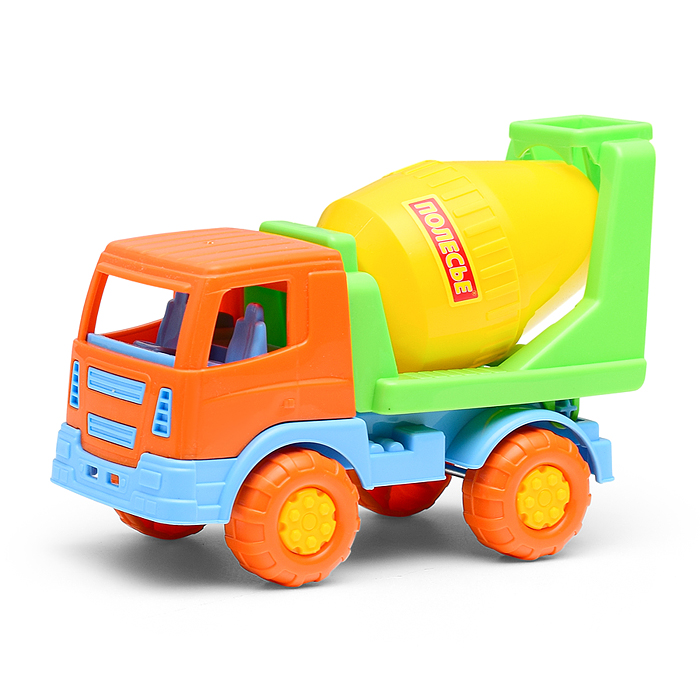 Тёма, автомобиль-бетоновоз (оранжевый)