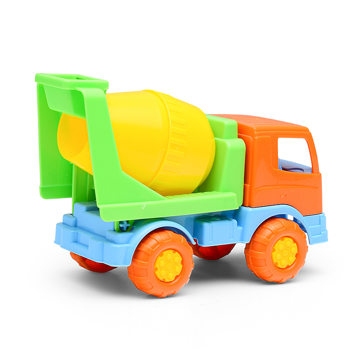 Тёма, автомобиль-бетоновоз (оранжевый)
