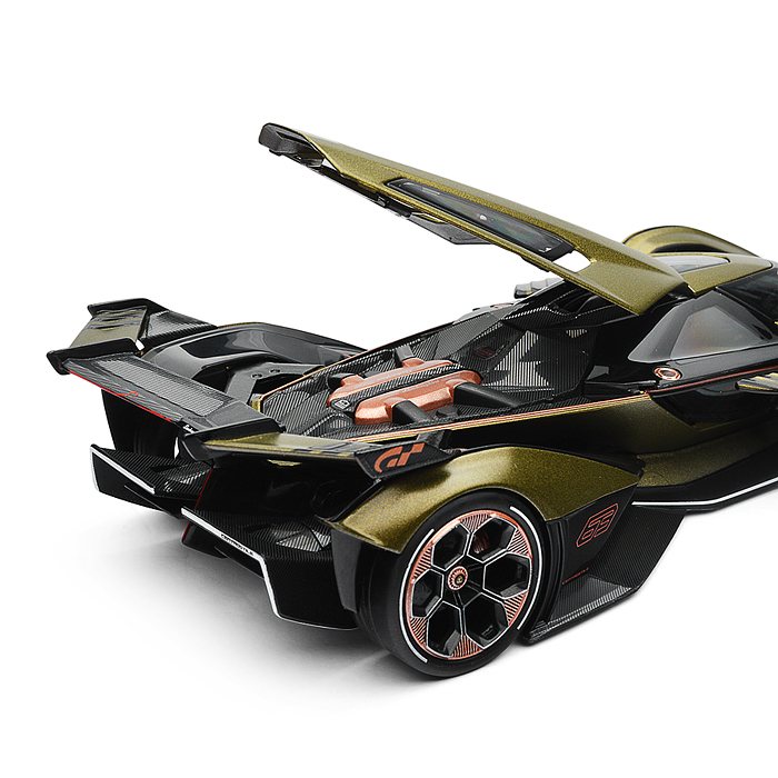 Фото к товару Машинка die-cast Lamborghini V12 Vision Gran Turismo, 1:18, зелёная, Машинка die-cast Lamborghini V12 Vision Gran Turismo, 1:18, зелёная,