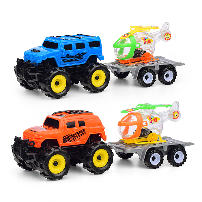 Машина 6639-13A "Джип с вертолетом" в пакете