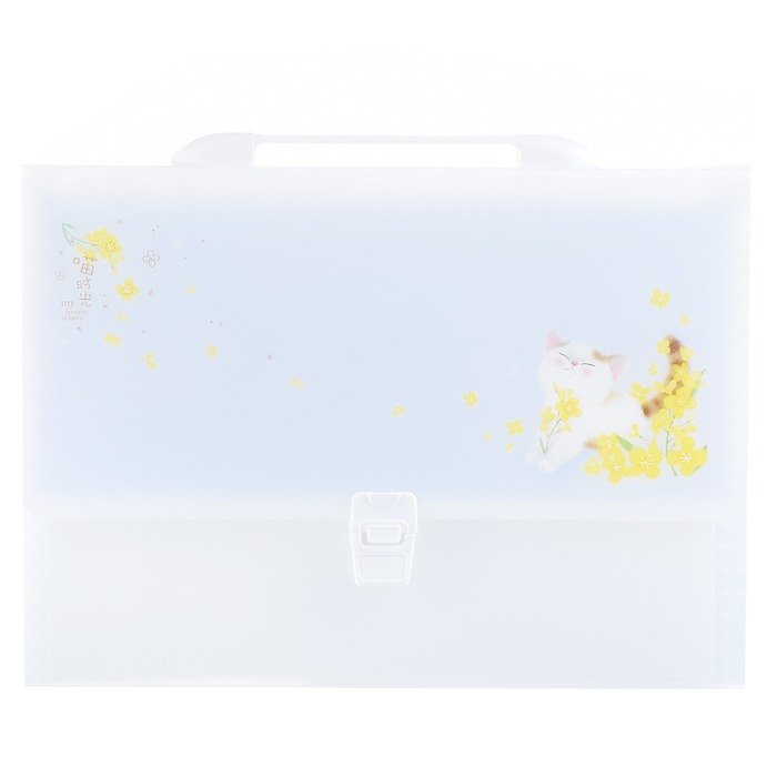 Папка-портфель 13 отдел. A4 с окантовкой , плотный полипропилен, ассорти