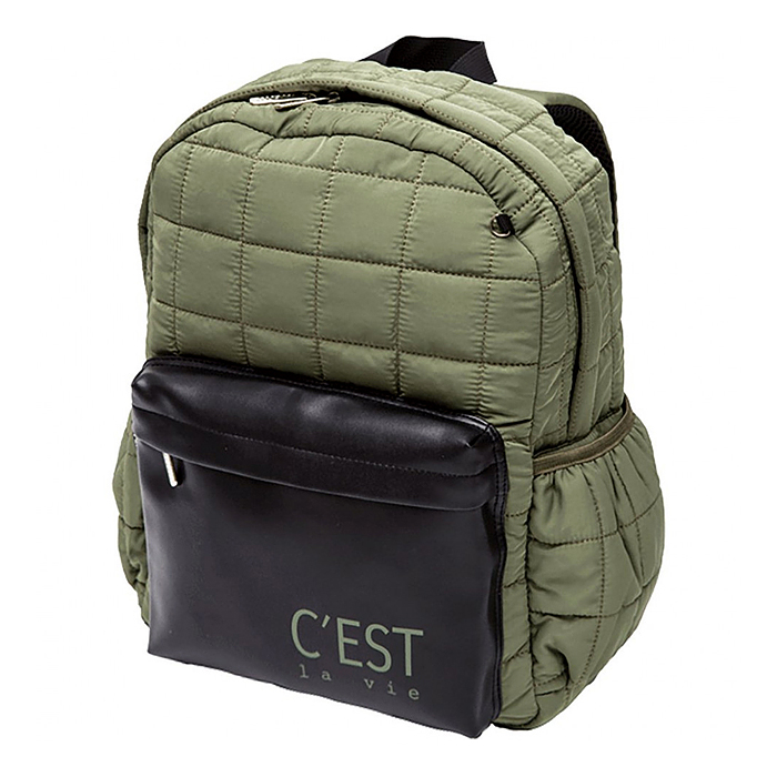 Фото к товару Рюкзак "C'est La Vie" подростковый 36x28x12 см (13 л) вес 300 г, высококачественная стеганн Рюкзак "C'est La Vie" подростковый 36x28x12 см (13 л) вес 300 г, высококачественная стеганн