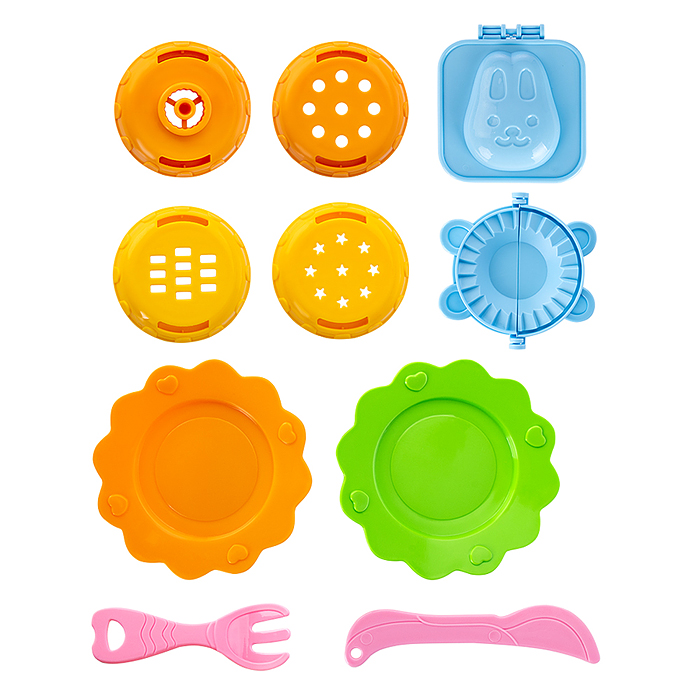 Фото к товару Набор для детской лепки "Тесто-пластилин" Машинка для лапши Набор для детской лепки "Тесто-пластилин" Машинка для лапши