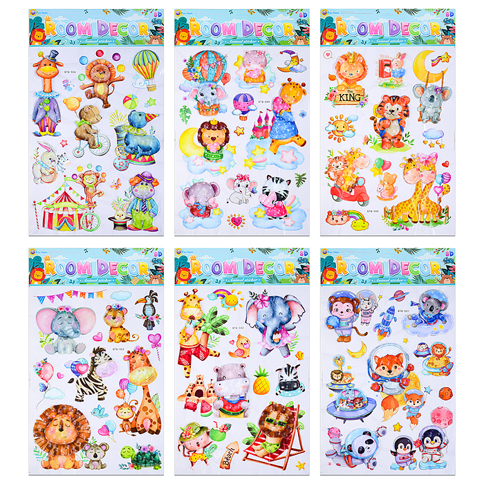 Наклейки интерьерные "Звери-космонавты", самоклеющиеся фигурные, объёмные размер наклейки 35*60 см. Наклейки интерьерные "Звери-космонавты", самоклеющиеся фигурные, объёмные размер наклейки 35*60 см.