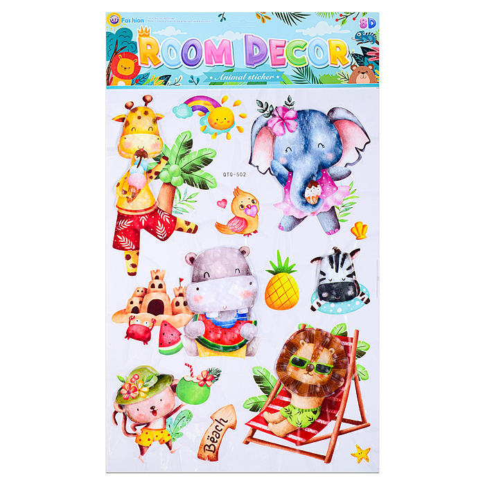 Фото к товару Наклейки интерьерные "Звери-космонавты", самоклеющиеся фигурные, объёмные размер наклейки 35*60 см. Наклейки интерьерные "Звери-космонавты", самоклеющиеся фигурные, объёмные размер наклейки 35*60 см.