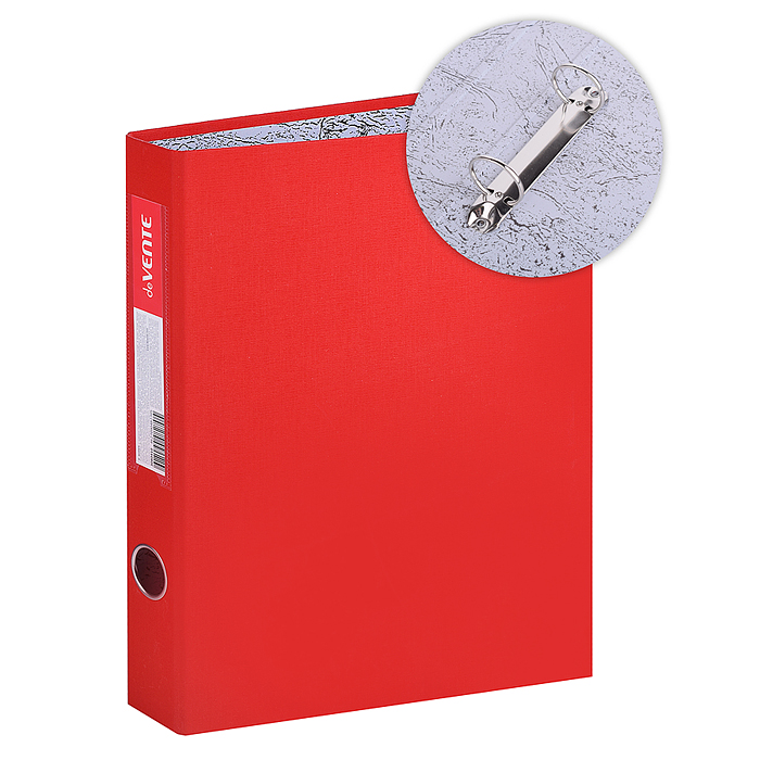 Папка на кольцах A4 2 кольца диаметром 35 мм PP красная Папка на кольцах A4 2 кольца диаметром 35 мм PP красная