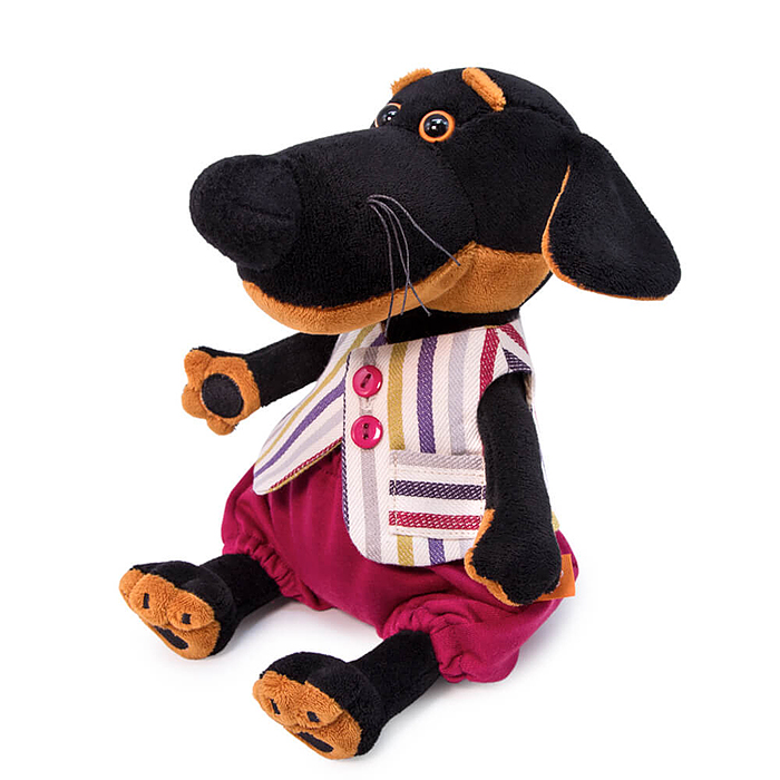 Собака Ваксон BABY в полосатом жилете