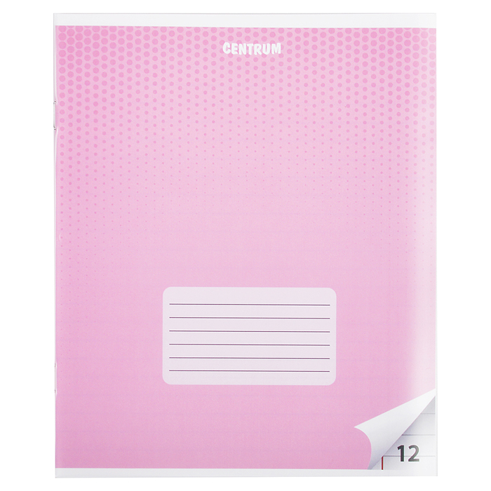 Тетрадь 12 л., линейка "Графика"  А5, на скрепке