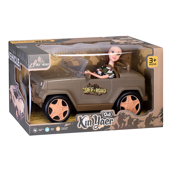 Фото к товару Машина с куклой 925-178 "Сафари" в коробке Машина с куклой 925-178 "Сафари" в коробке