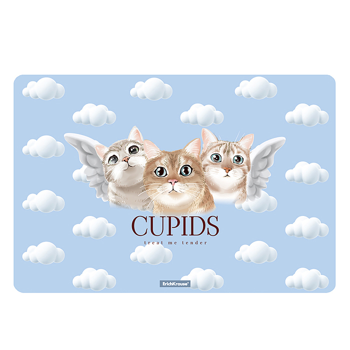 Подкладка настольная пластиковая Cupids, А3 (в пакете по 12 шт.) Подкладка настольная пластиковая Cupids, А3 (в пакете по 12 шт.)