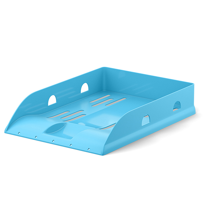 Лоток для бумаг пластиковый Base, Pastel, голубой Лоток для бумаг пластиковый Base, Pastel, голубой