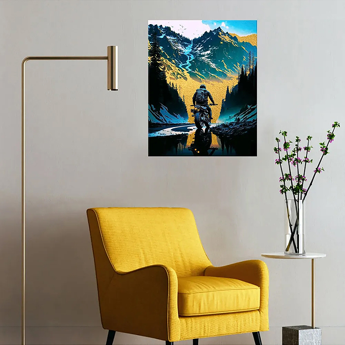 Фото к товару Картина по номерам 40х50 "Горный перевал" с поталью (15 цветов) Картина по номерам 40х50 "Горный перевал" с поталью (15 цветов)