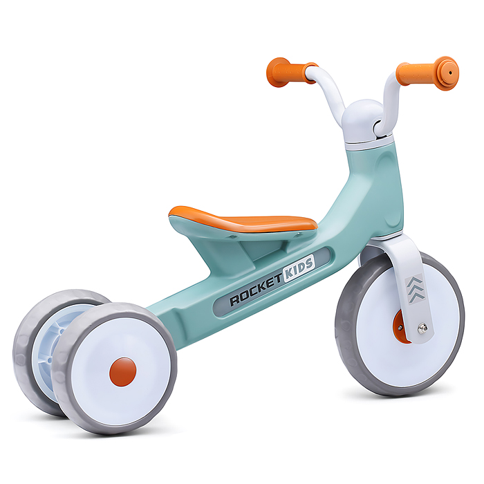 Фото к товару Беговел трехколесный Rocket 133-TQ, колеса EVA, цвет бирюзовый Беговел трехколесный Rocket 133-TQ, колеса EVA, цвет бирюзовый