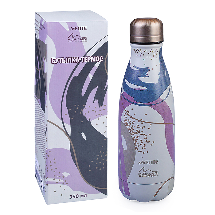 Бутылка-термос "Marandi" 350 мл, 23x7x7 см, 8-12 часов, нержавеющая сталь (внутренняя 304SS