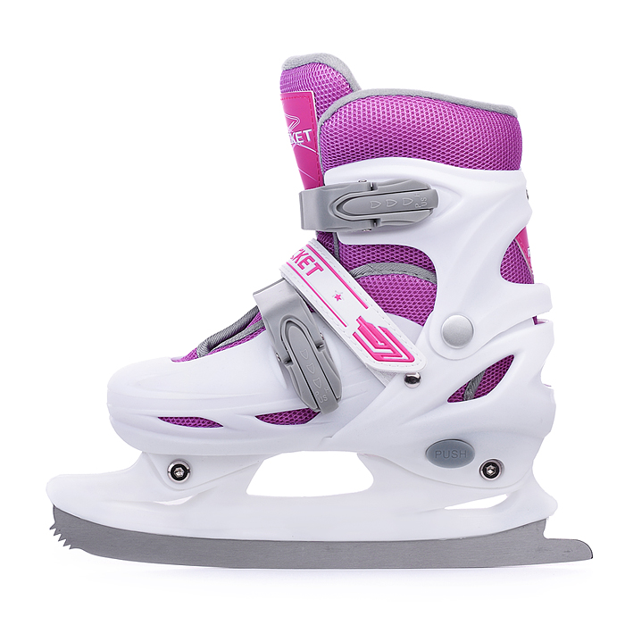 Фото к товару Коньки R0009 детские M бело-розовые Коньки R0009 детские M бело-розовые