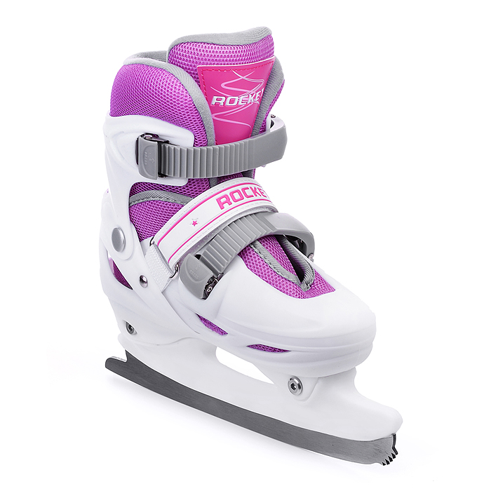 Фото к товару Коньки R0009 детские M бело-розовые Коньки R0009 детские M бело-розовые