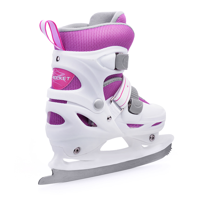 Фото к товару Коньки R0009 детские M бело-розовые Коньки R0009 детские M бело-розовые