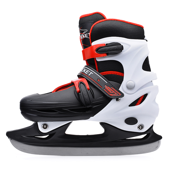 Фото к товару Коньки R0010 детские L черно-белые Коньки R0010 детские L черно-белые